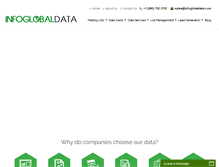 Tablet Screenshot of infoglobaldata.com